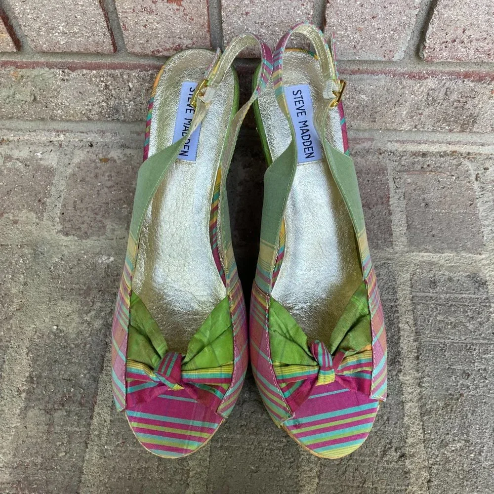 STEVE MADDON Cerona Wedges Size 9.5 - Picture 3 of 7
